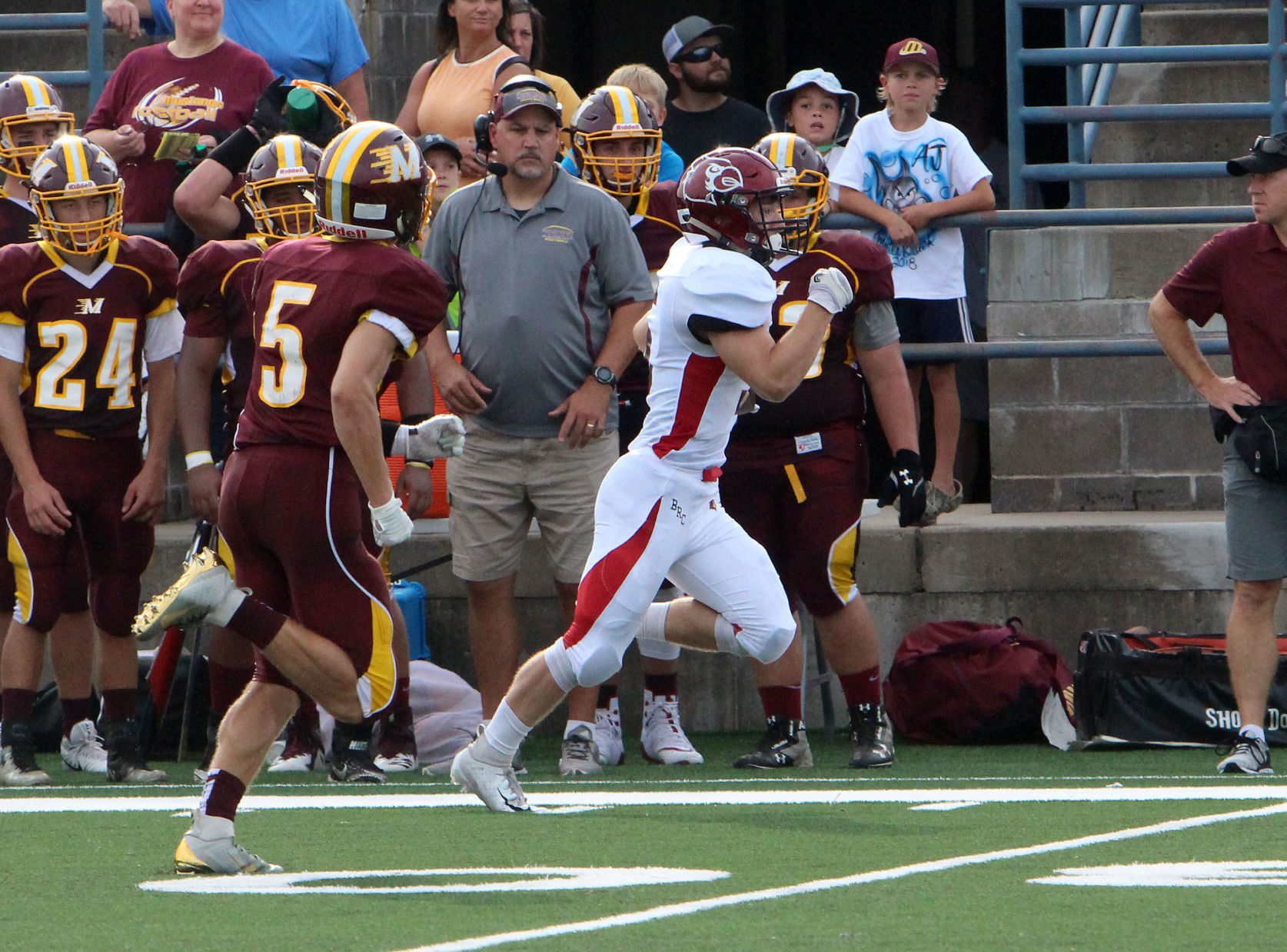 Chi-Hi football at Menomonie 8-31-18